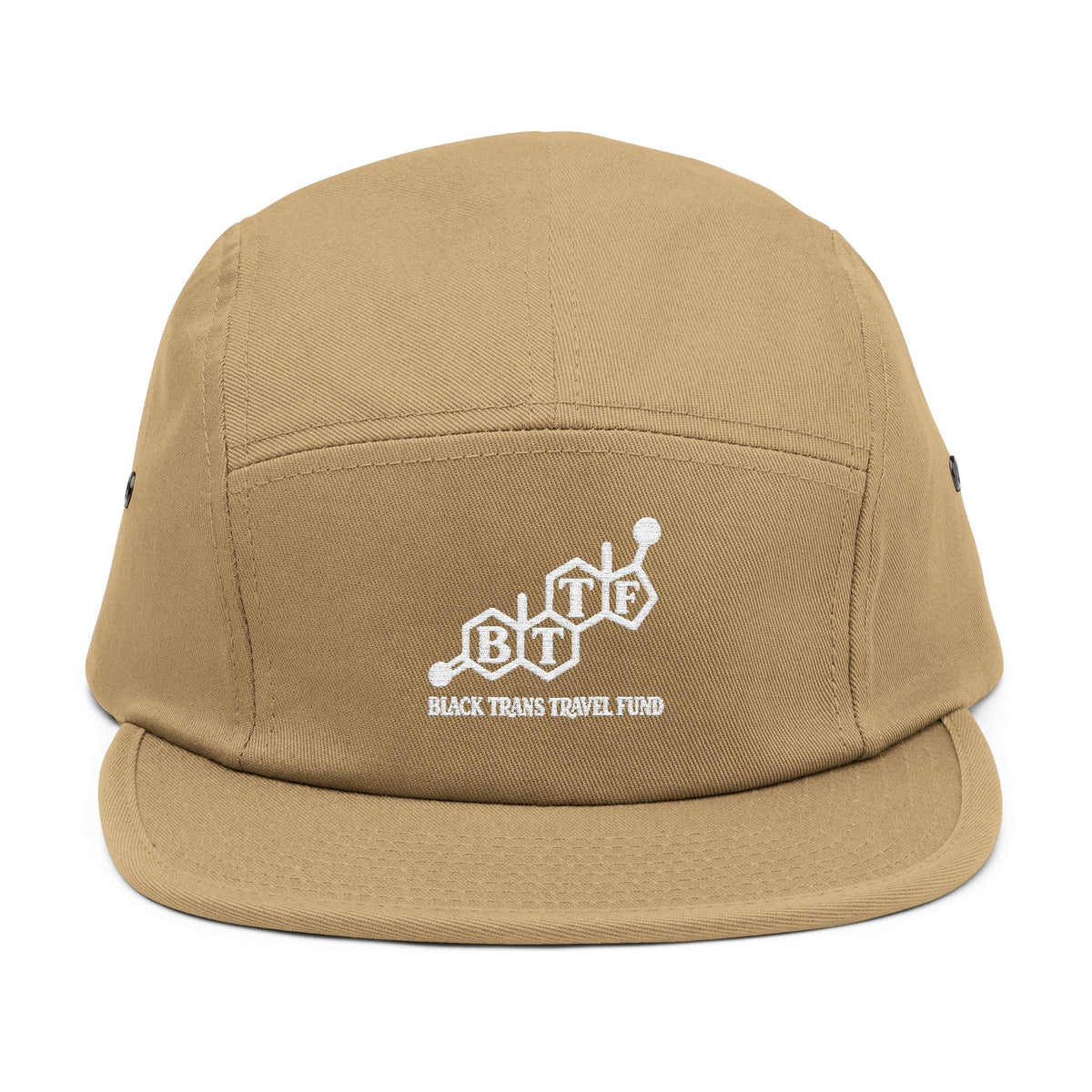 BTTF - Black Trans Travel Fund Embroidered Five-Panel Flat Rim Cap