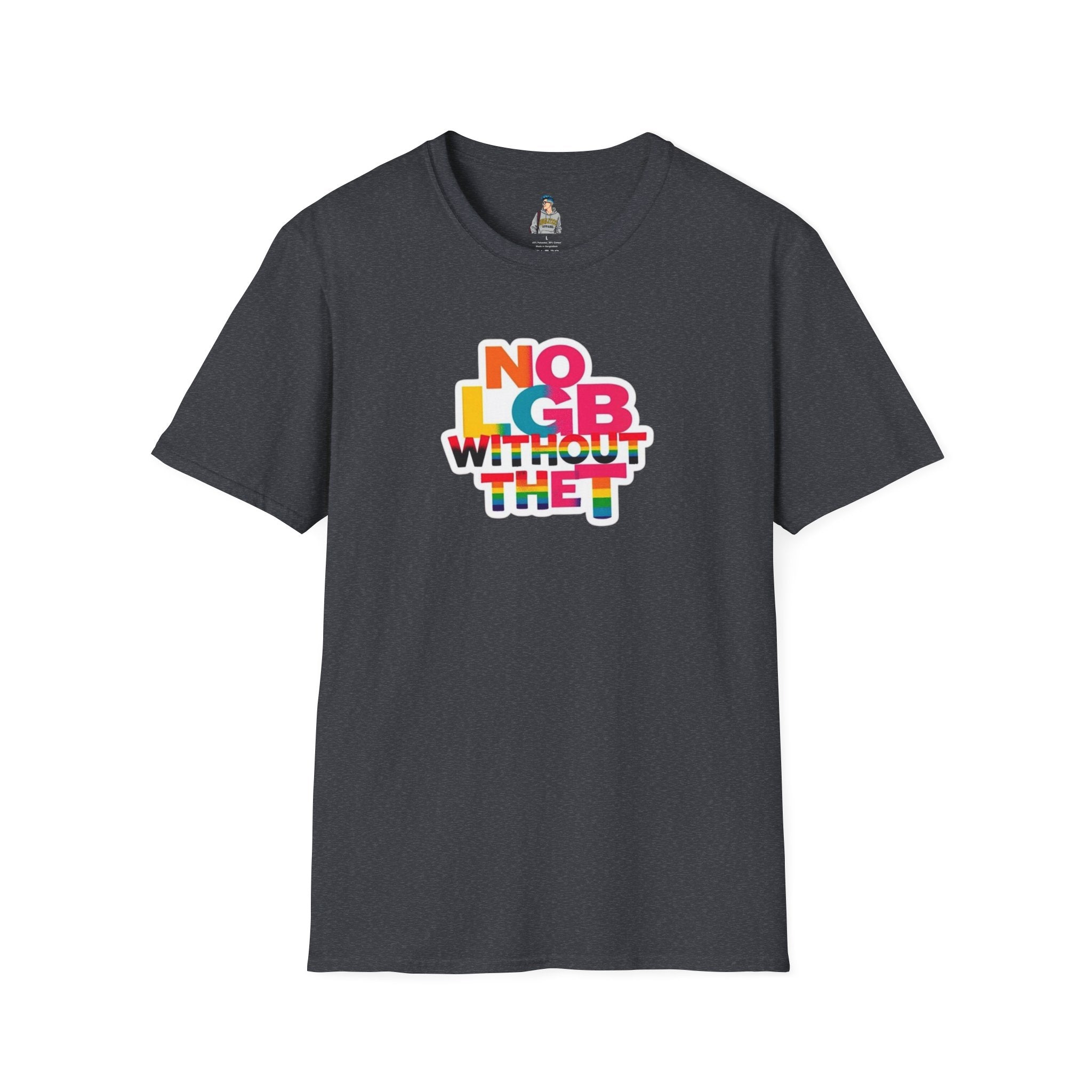 Unisex Softstyle T-Shirt - Trans Visibility No LGB Without the T Statement Tee