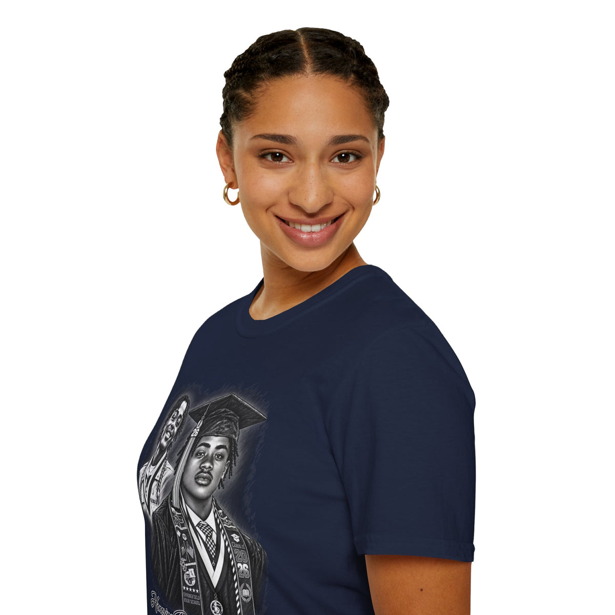 Double Portrait Front - In Memory of Pierre Damas Bel T-Shirt
