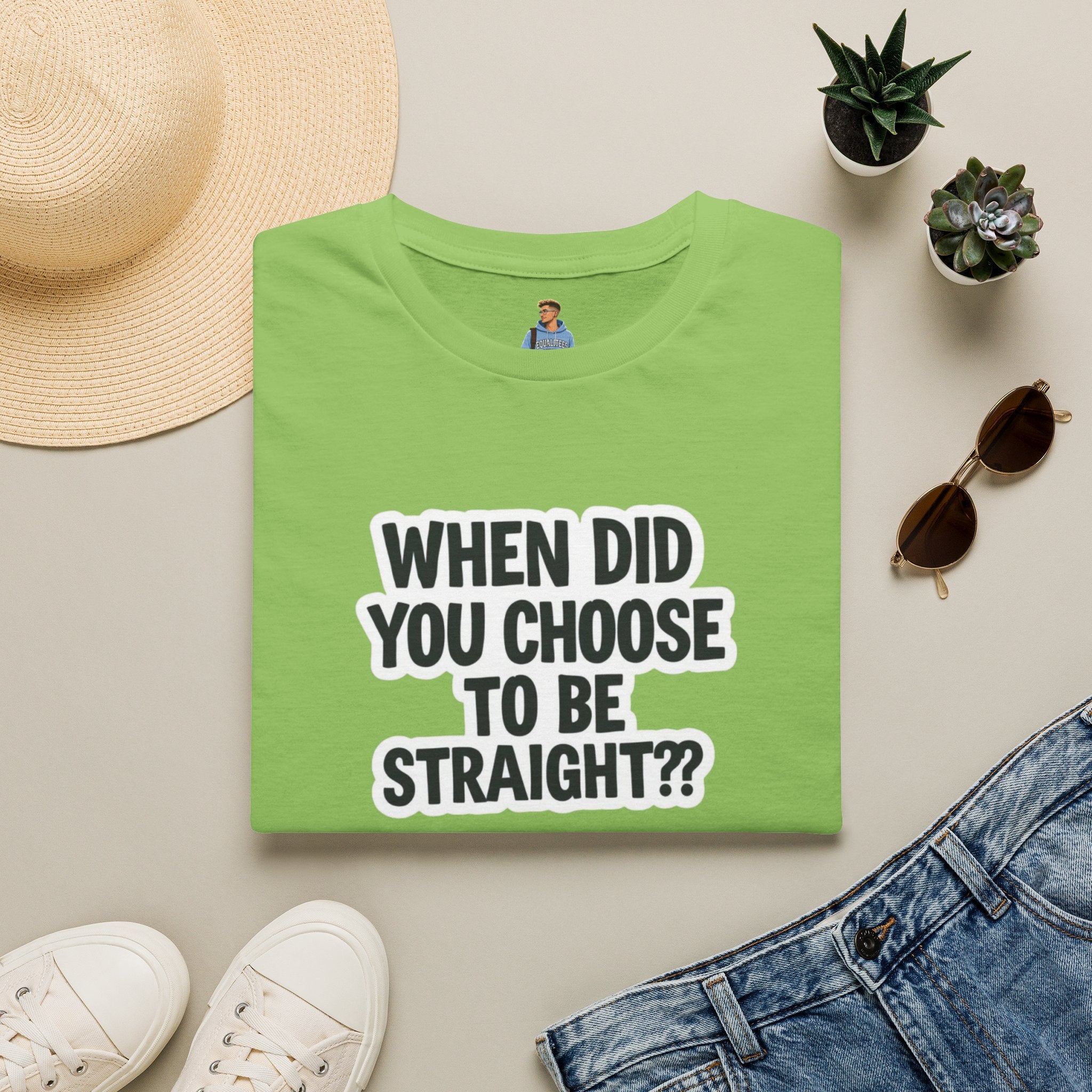 When Did You Choose to Be Straight?? T-shirt