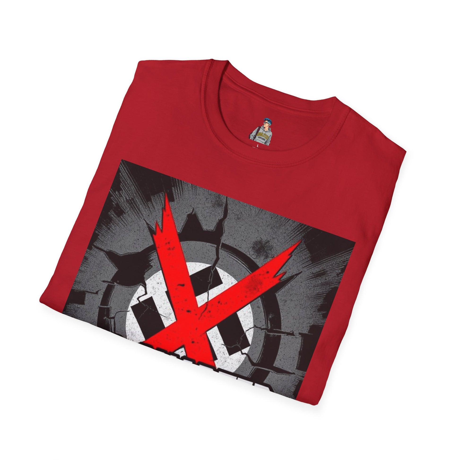 Unisex Softstyle T-Shirt - No Quarter for Fascists Graphic Tee