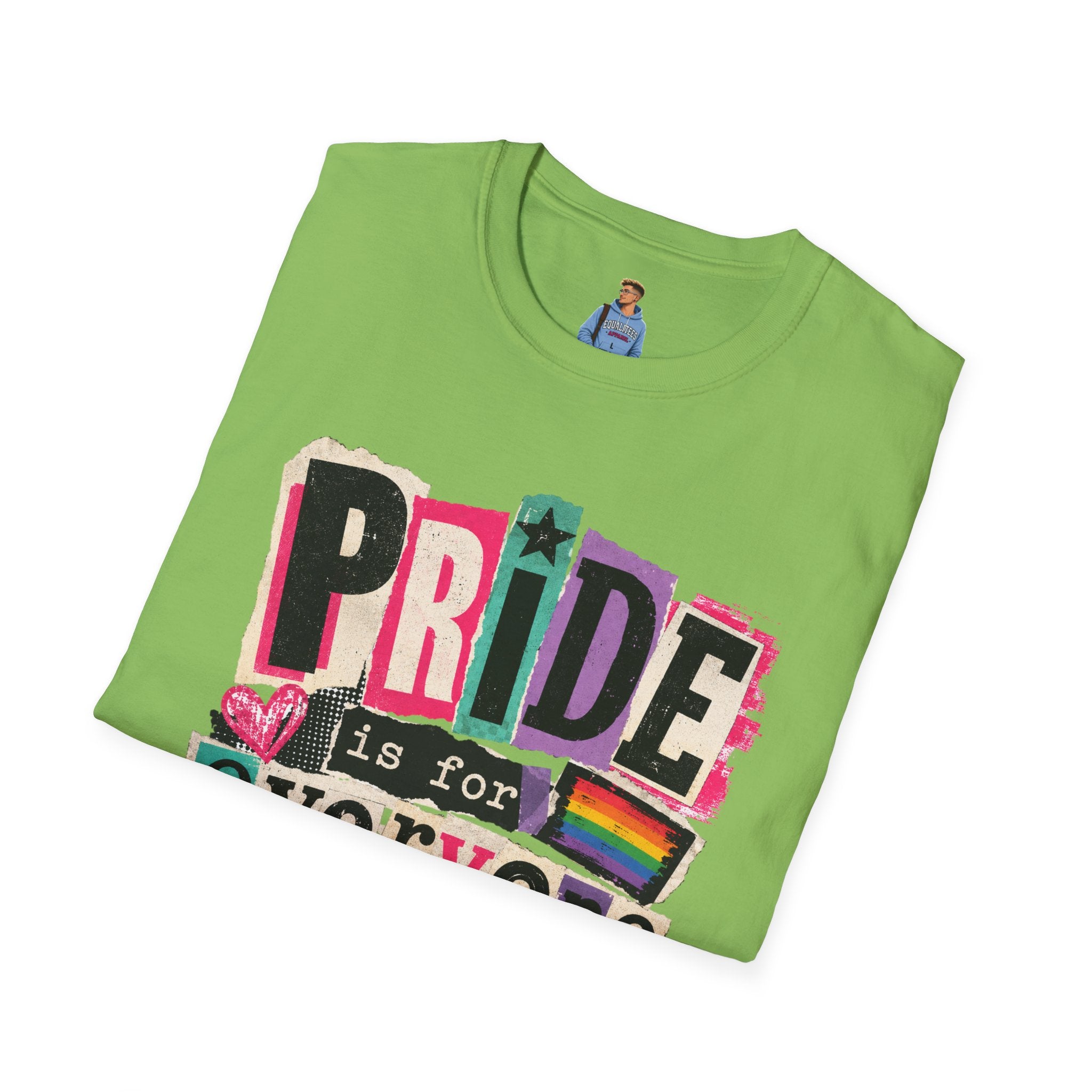 Pride Is for Everyone T-Shirt — Colorful LGBTQ+ Ally Tee