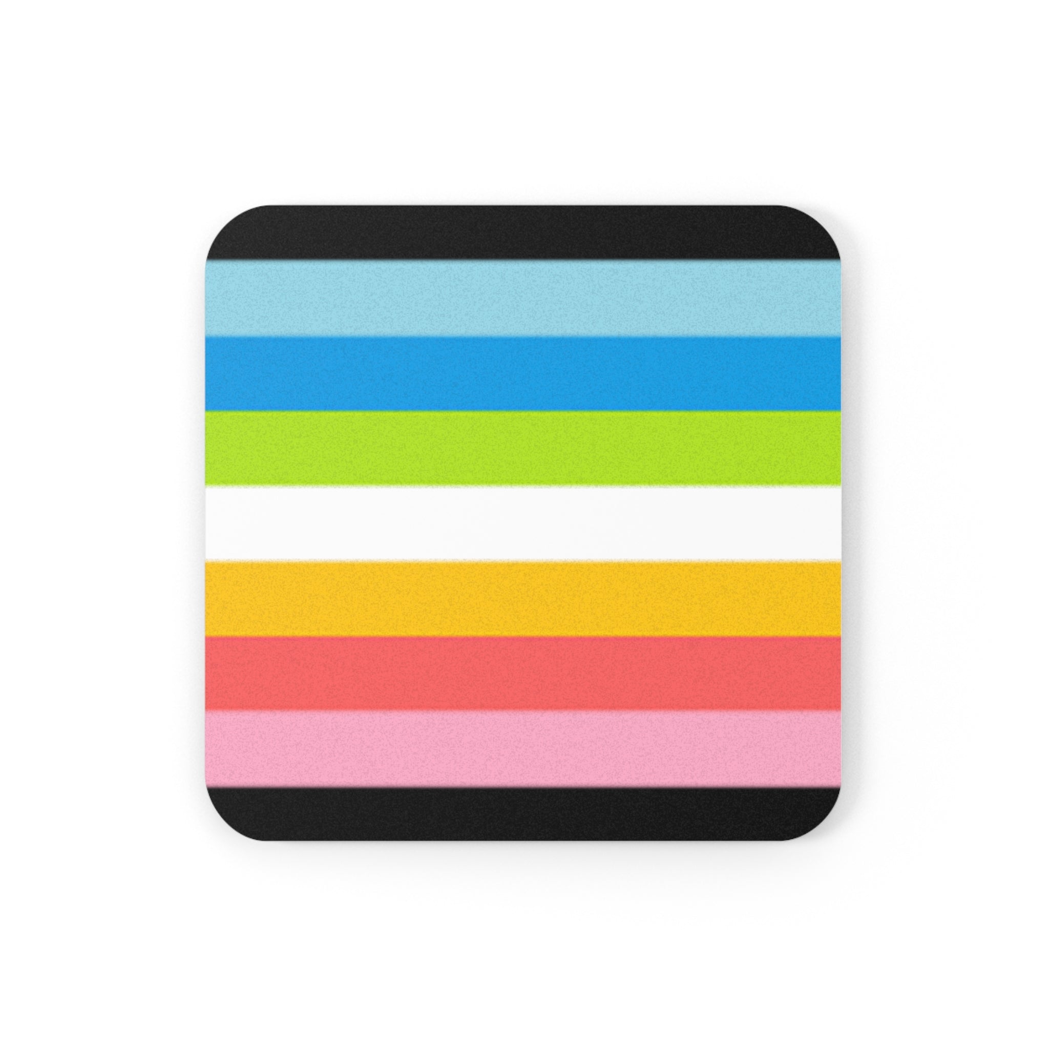 Queer Pride Cork Back Coaster Set - Fun and Vibrant Drinkware