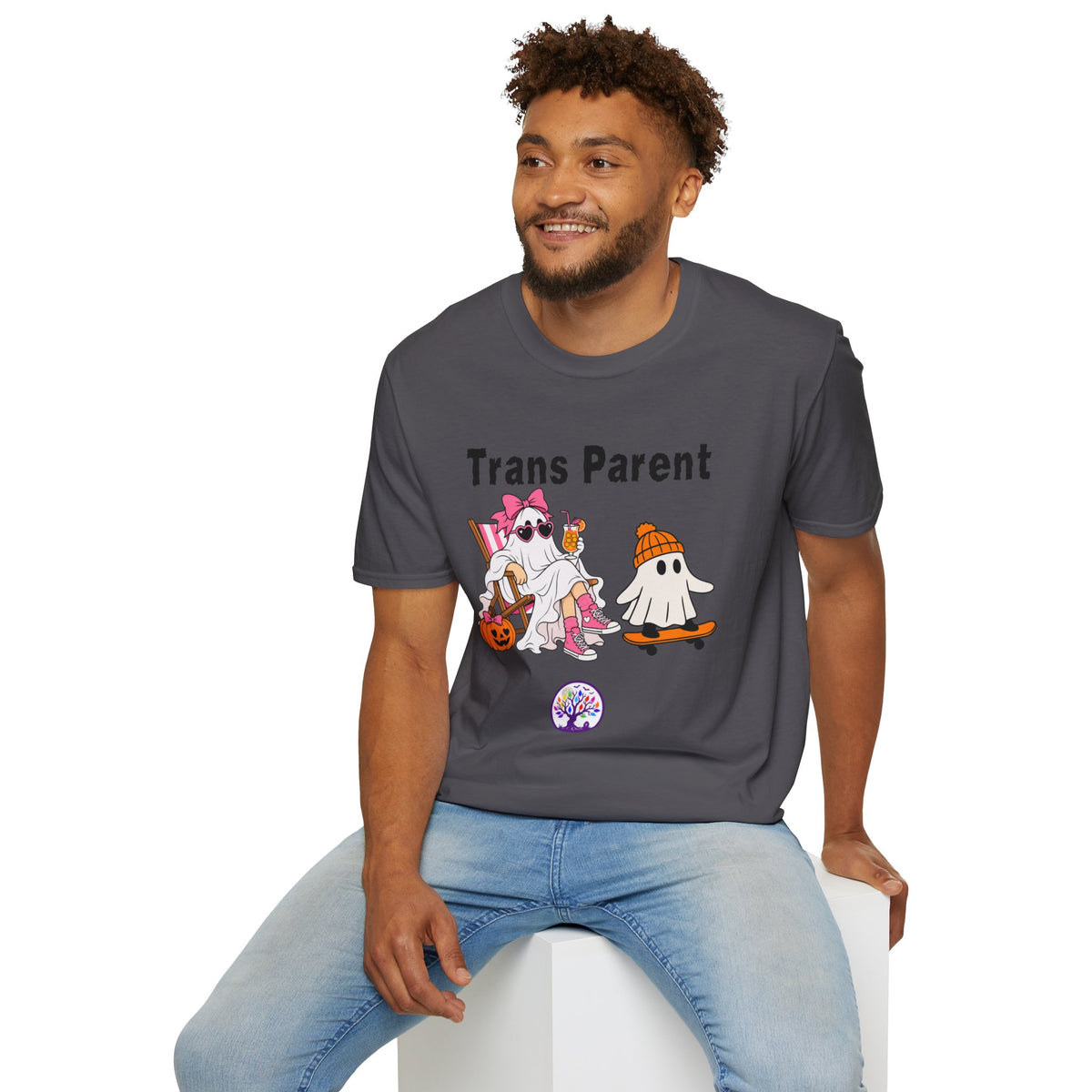 Trans Parent 3 Halloween Pride Tree Las Vegas T-Shirt