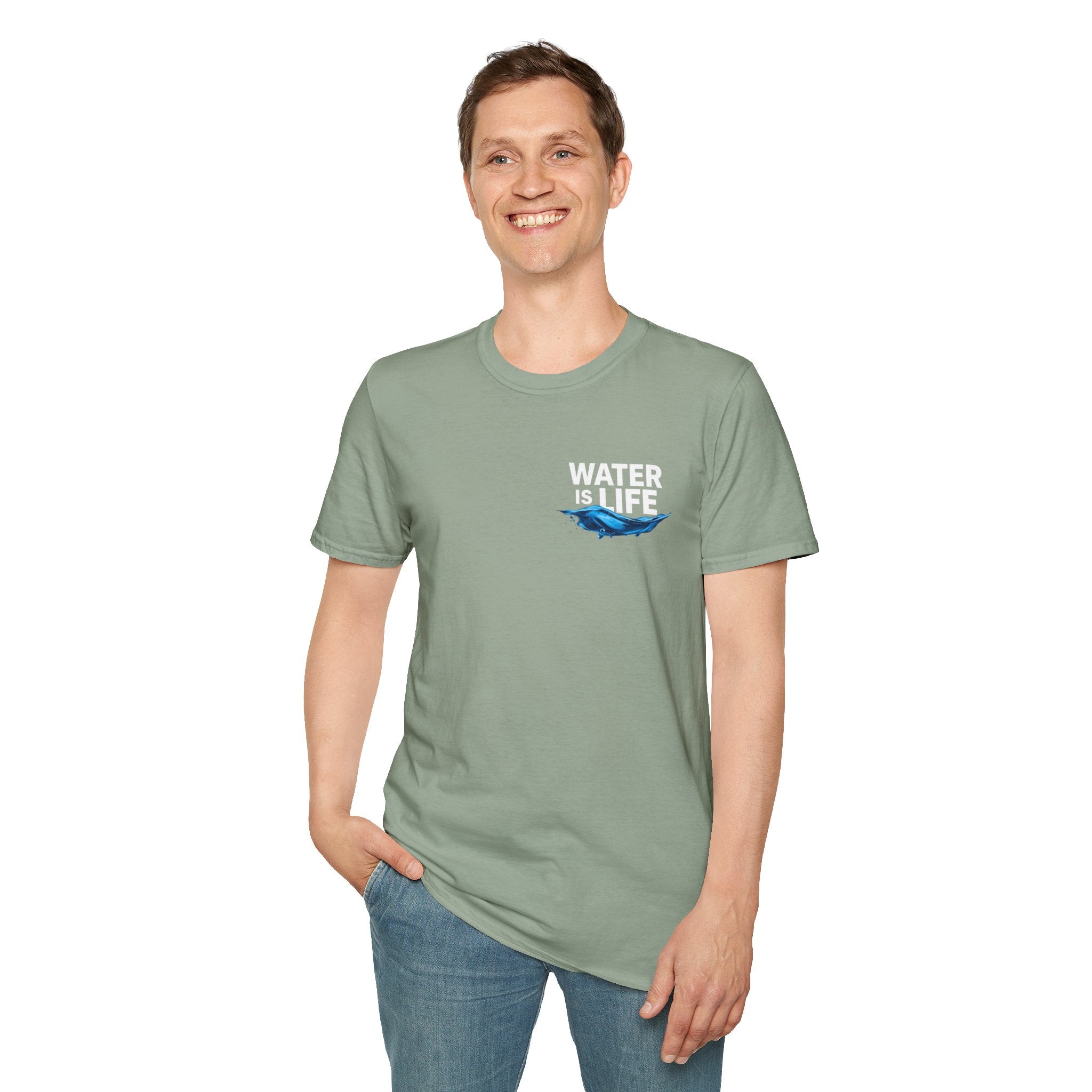 Water is Life Unisex T-Shirt | Eco-Friendly Tee for Environmentalists, Beach Lovers, Awareness Campaigns, Gifting