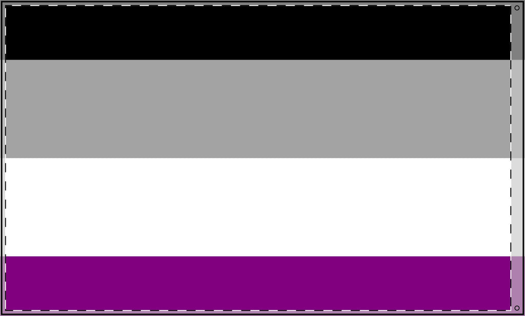 Double Sided Asexual Pride Flag - Inclusive Decor for Celebrations & Events