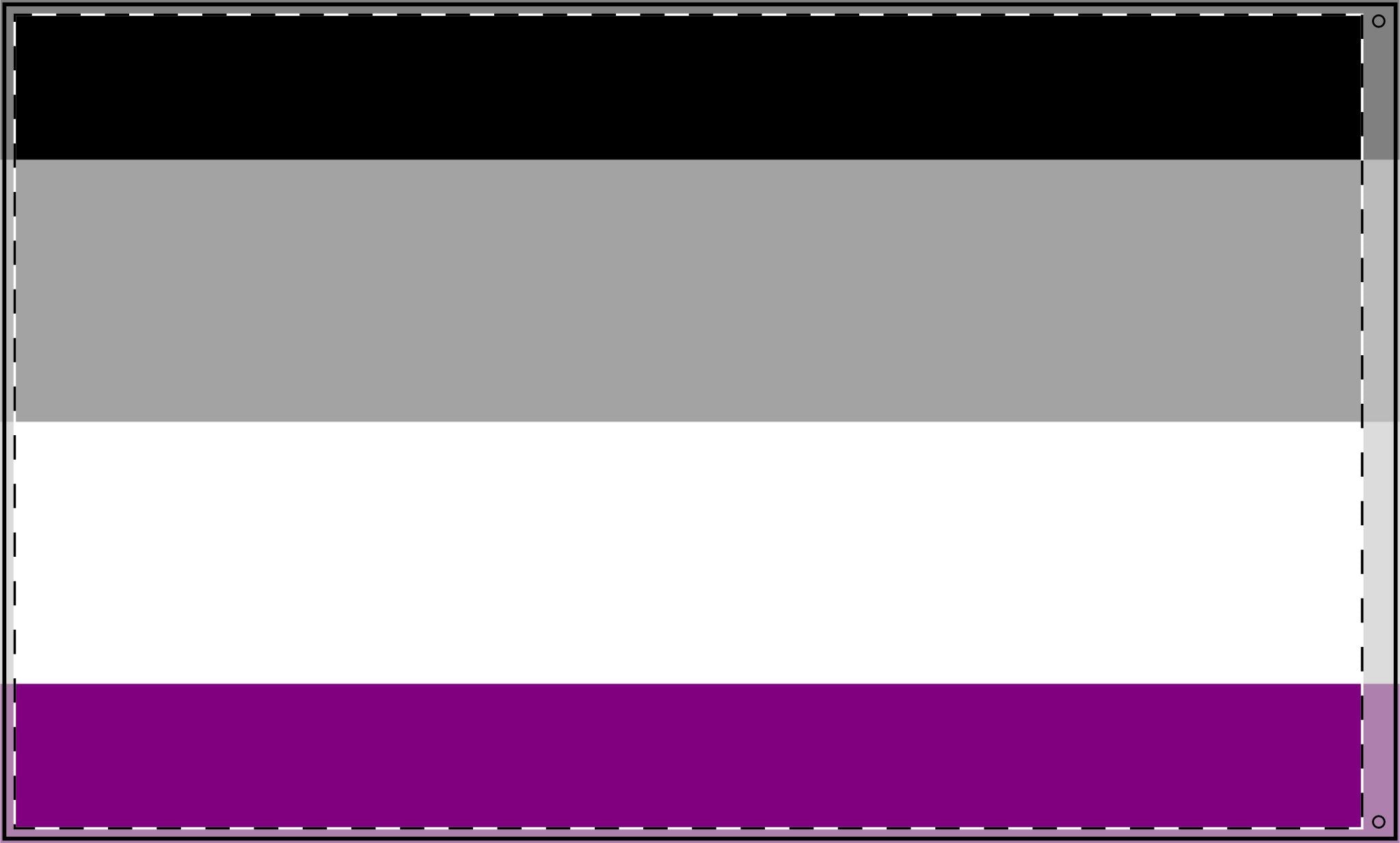 Double Sided Asexual Pride Flag - Inclusive Decor for Celebrations & Events