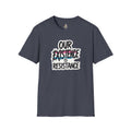 Our Existence is Resistance Trans Pride Unisex Softstyle T-Shirt - Empowering Statement Tee for Activists and Advocates - EqualiTees.Me