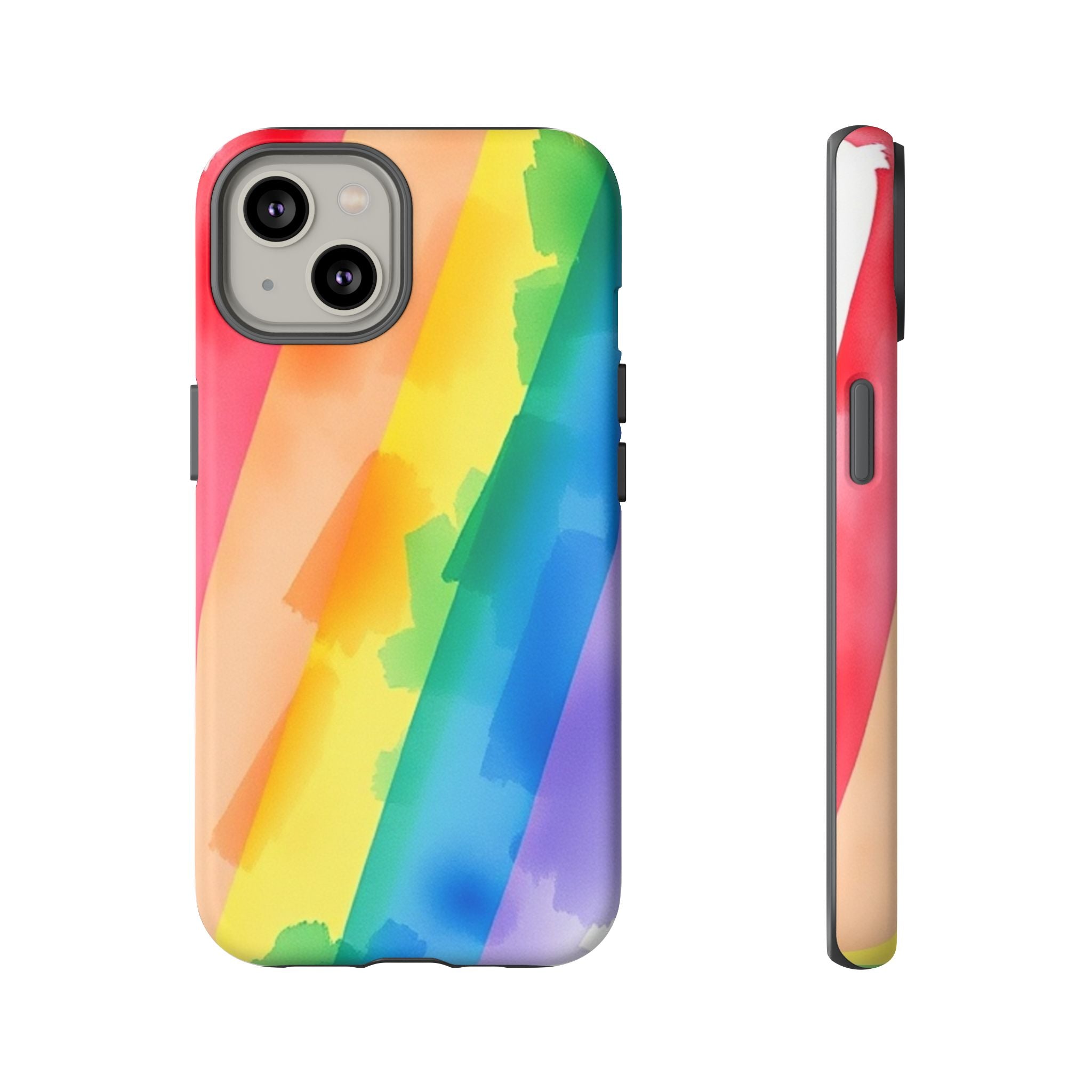 Rainbow Watercolor Art Tough Cases For Android & iPhone