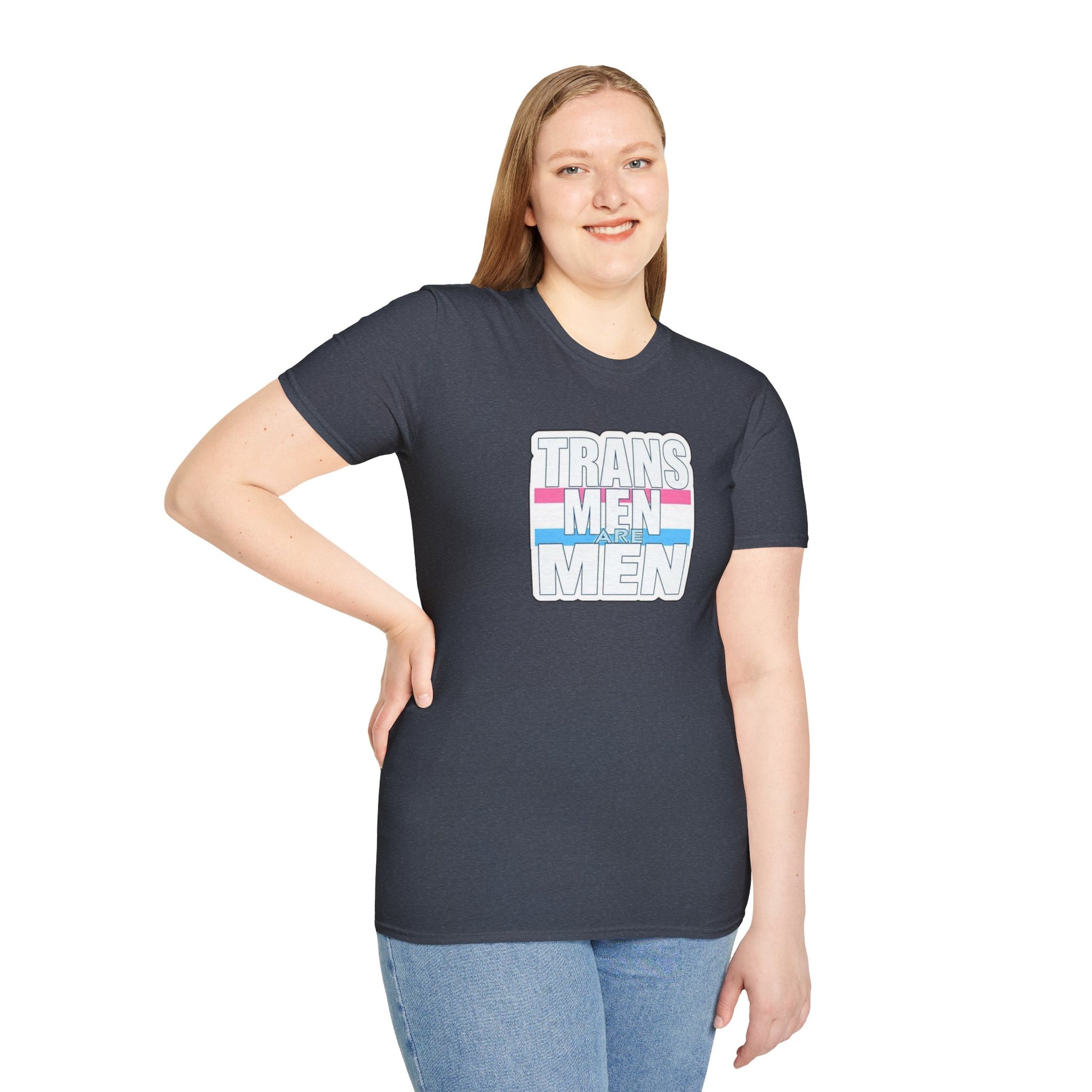 Unisex Softstyle T-Shirt - 'Trans Men Are Men' Statement Tee