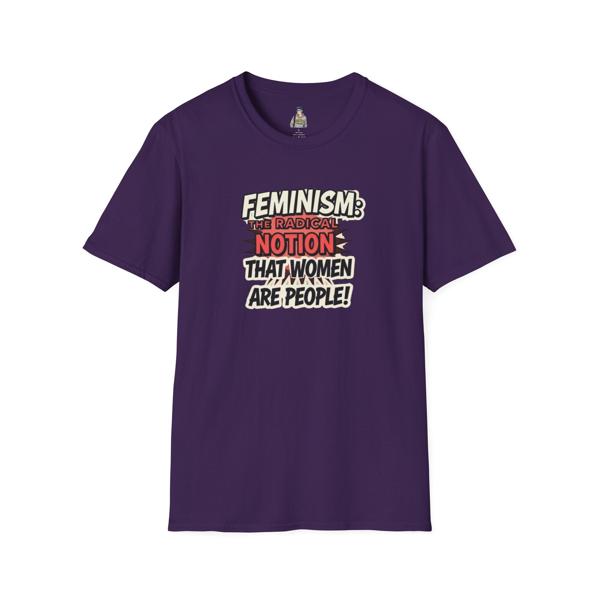 FEMINISM: The Radical Notion that Women are People Unisex Softstyle T-Shirt - Empowering Graphic Tee for Activists