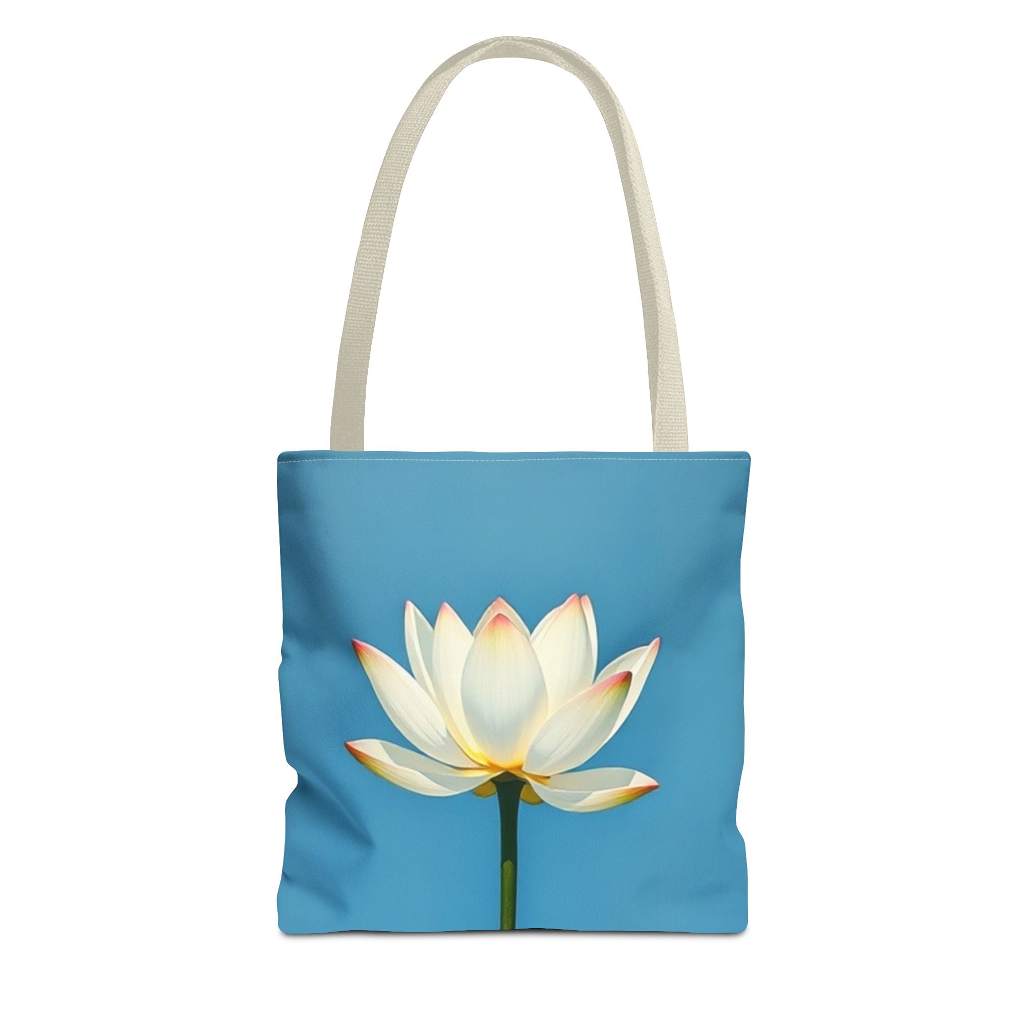 White Lily on Canvas Design - Tote Bag