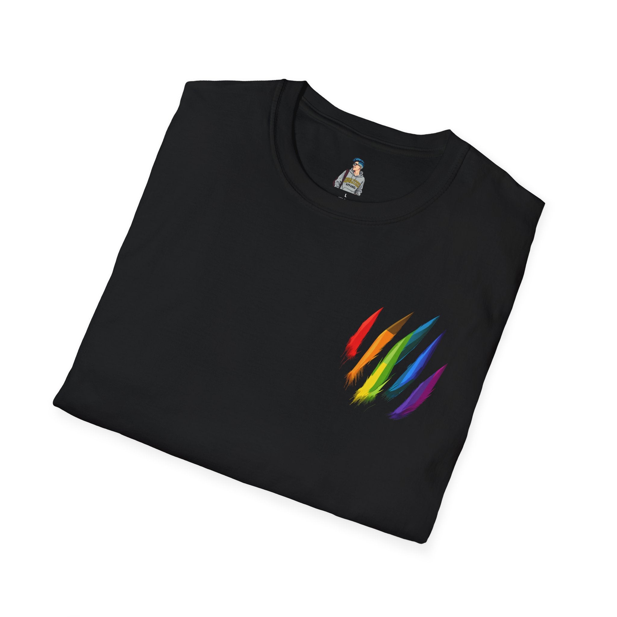 Rainbow Scratch Unisex Softstyle T-Shirt - Casual Comfort for All Occasions