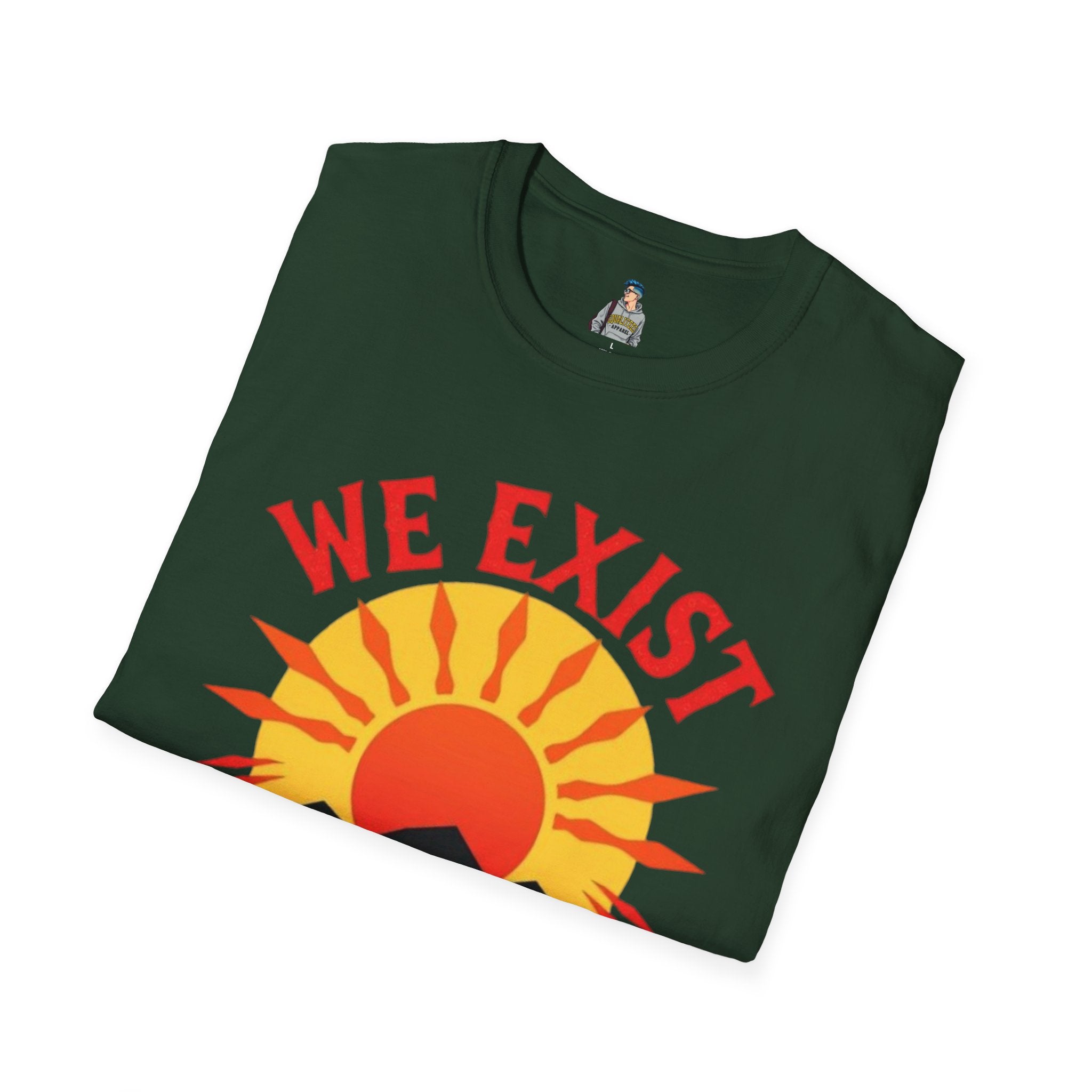Unisex Softstyle T-Shirt, We Exist We Resist We Rise