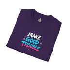 Make Good Trouble Trans Colors Graphic Unisex T-Shirt - Bold Statement Tee for Activists & Dreamers