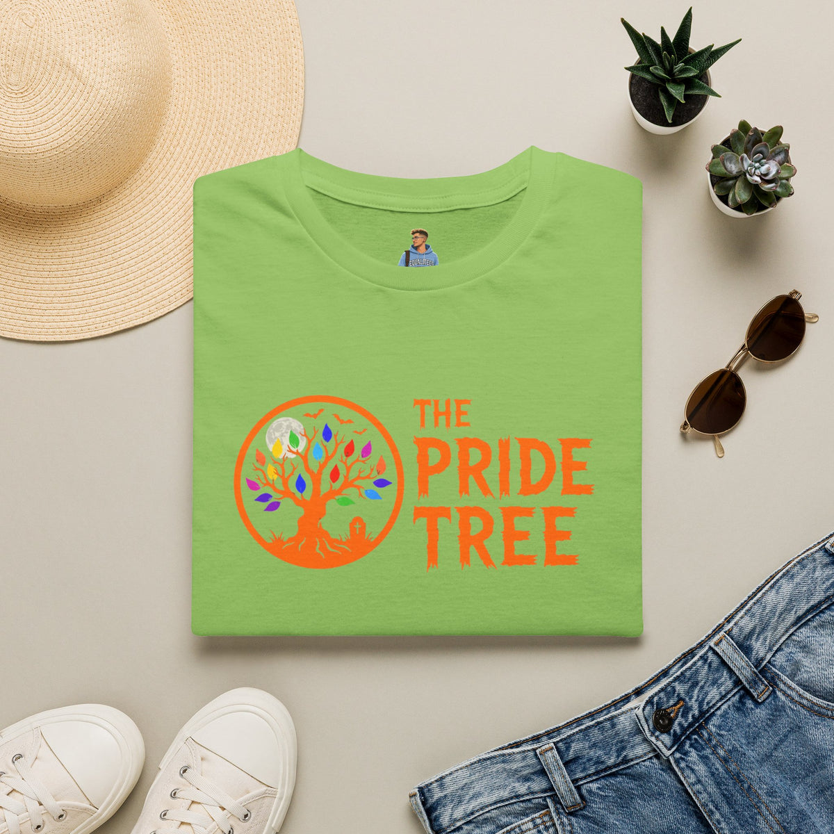 Orange Halloween Logo Pride Tree T-Shirt