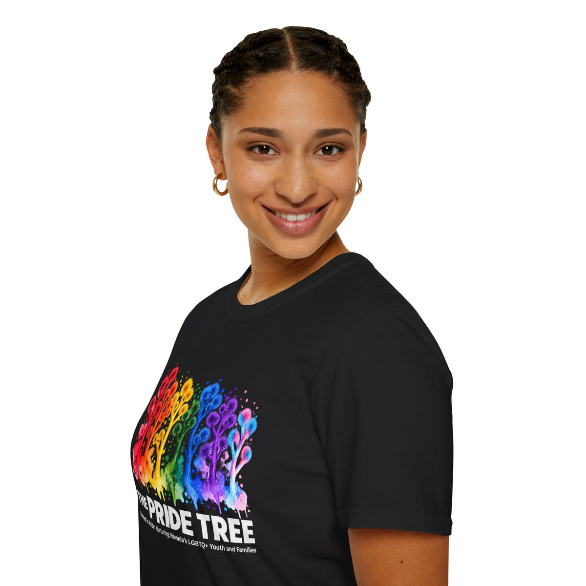 Pride Tree Las Vegas White Text T-shirt