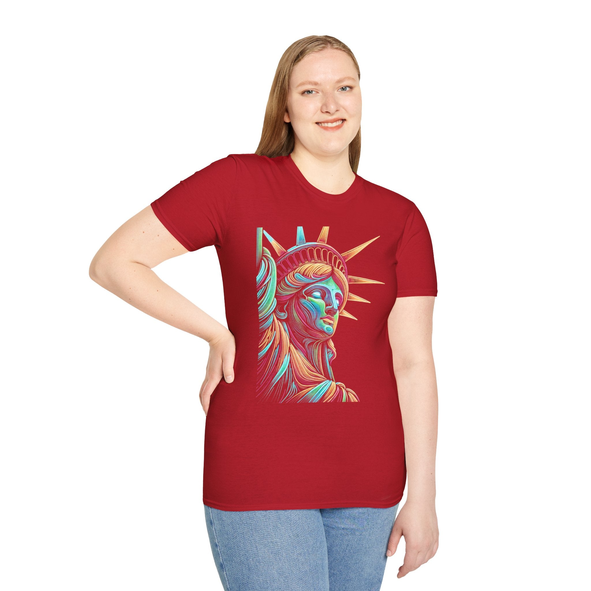 Lady Liberty - Softstyle Unisex T-Shirt
