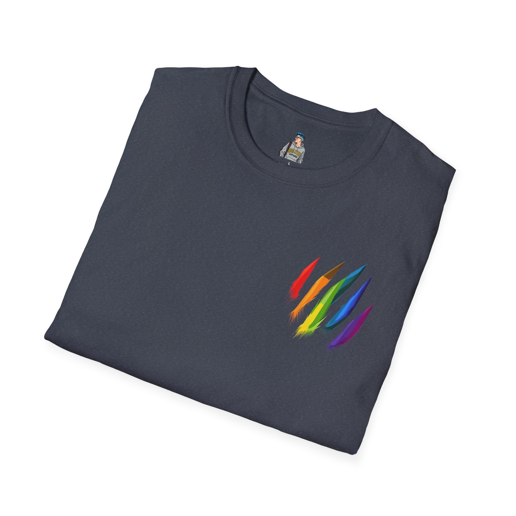 Rainbow Scratch Unisex Softstyle T-Shirt - Casual Comfort for All Occasions