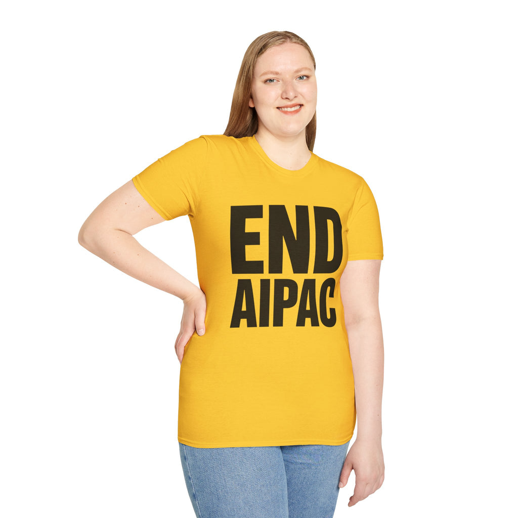 END AIPAC Bold Protest T-Shirt