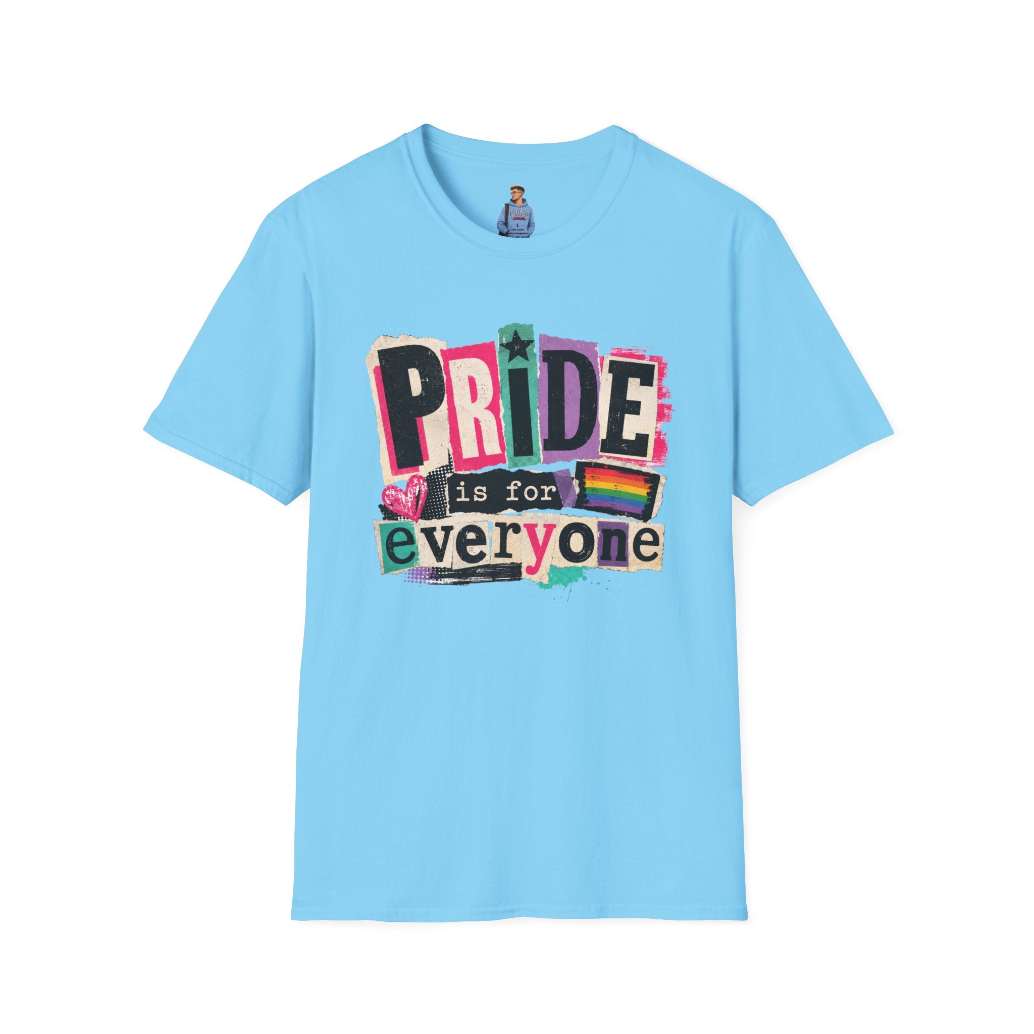 Pride Is for Everyone T-Shirt — Colorful LGBTQ+ Ally Tee