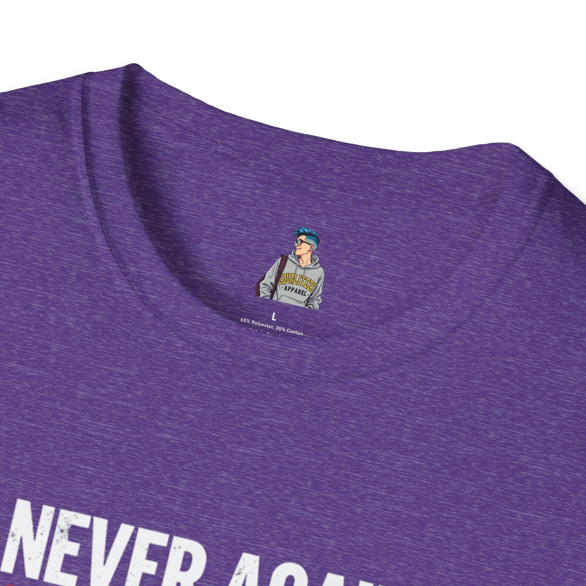 Unisex Softstyle T-Shirt - Never Again Now Means Now. For Everyone! Resist Fascism, End Genocide