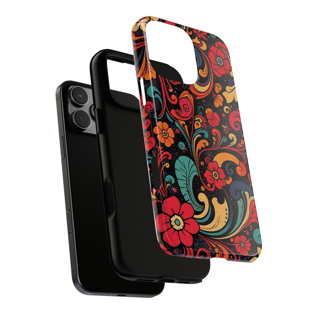 Floral Paisley Tough Case for iPhone — Vibrant Protective Phone Cover