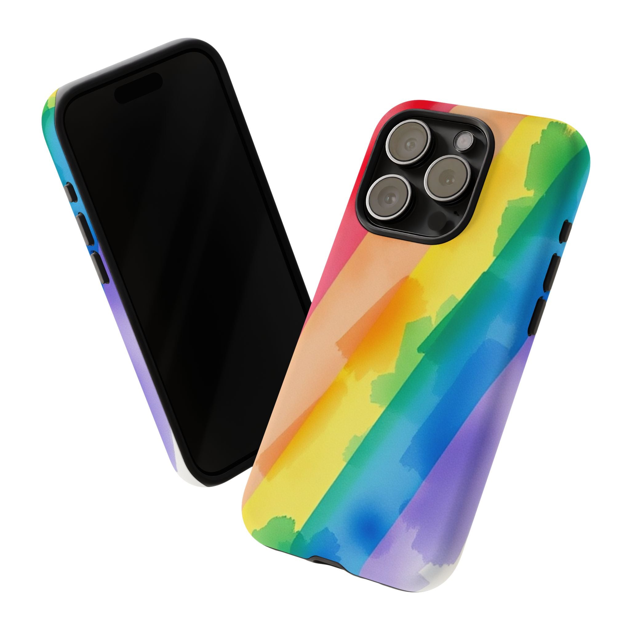 Rainbow Watercolor Art Tough Cases For Android & iPhone