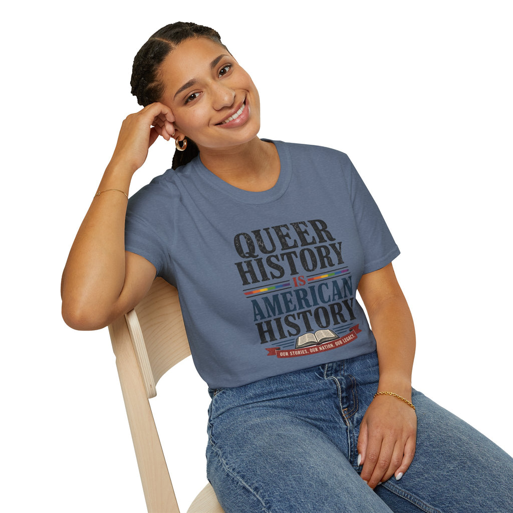 Queer History Is American — Graphic T-Shirt