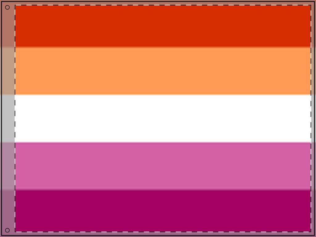 Double Sided Lesbian Pride Flag - Vibrant Rainbow Decorative Banner for Parades and Celebrations
