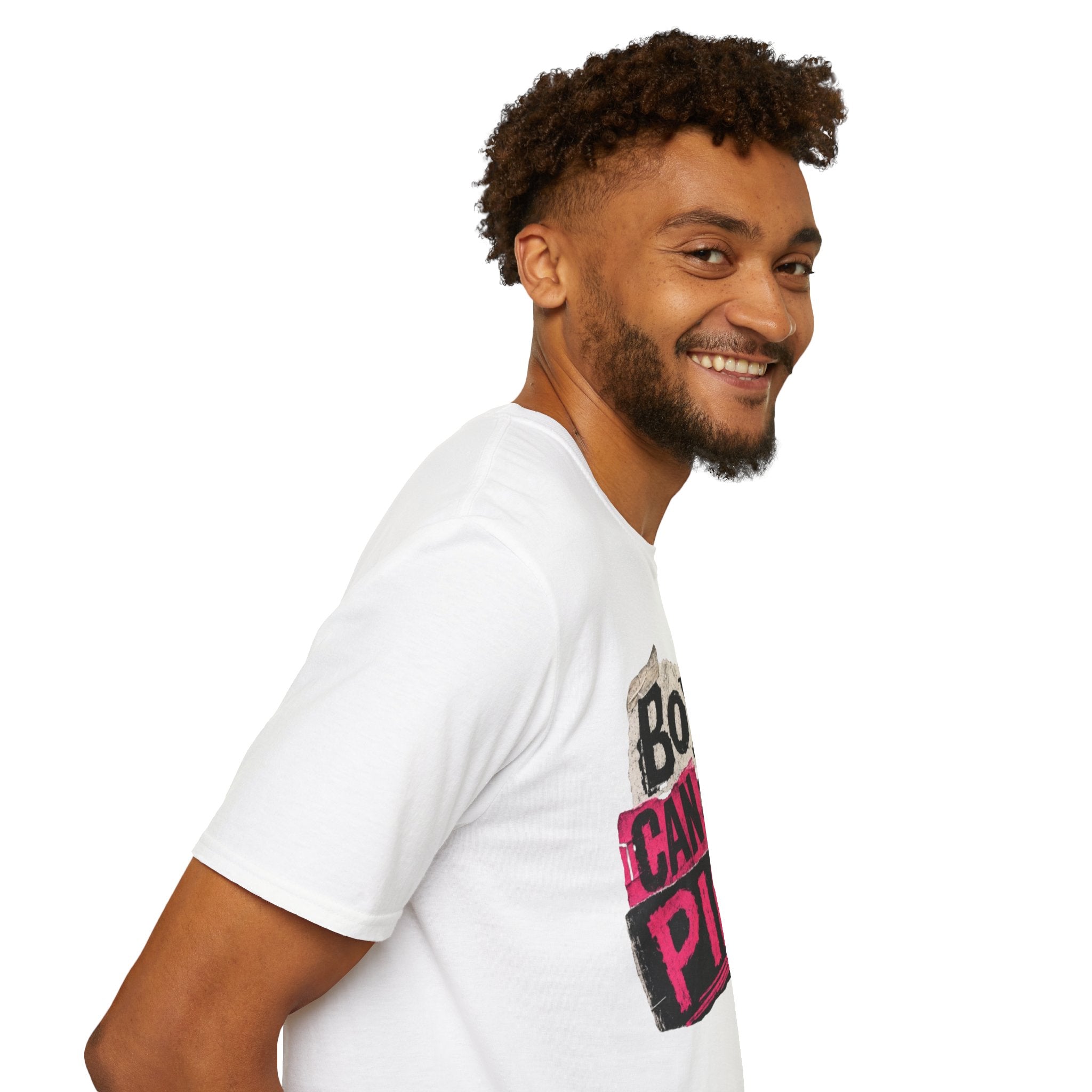 Boys Can Wear Pink T-Shirt — Bold Retro Feminist Graphic Tee