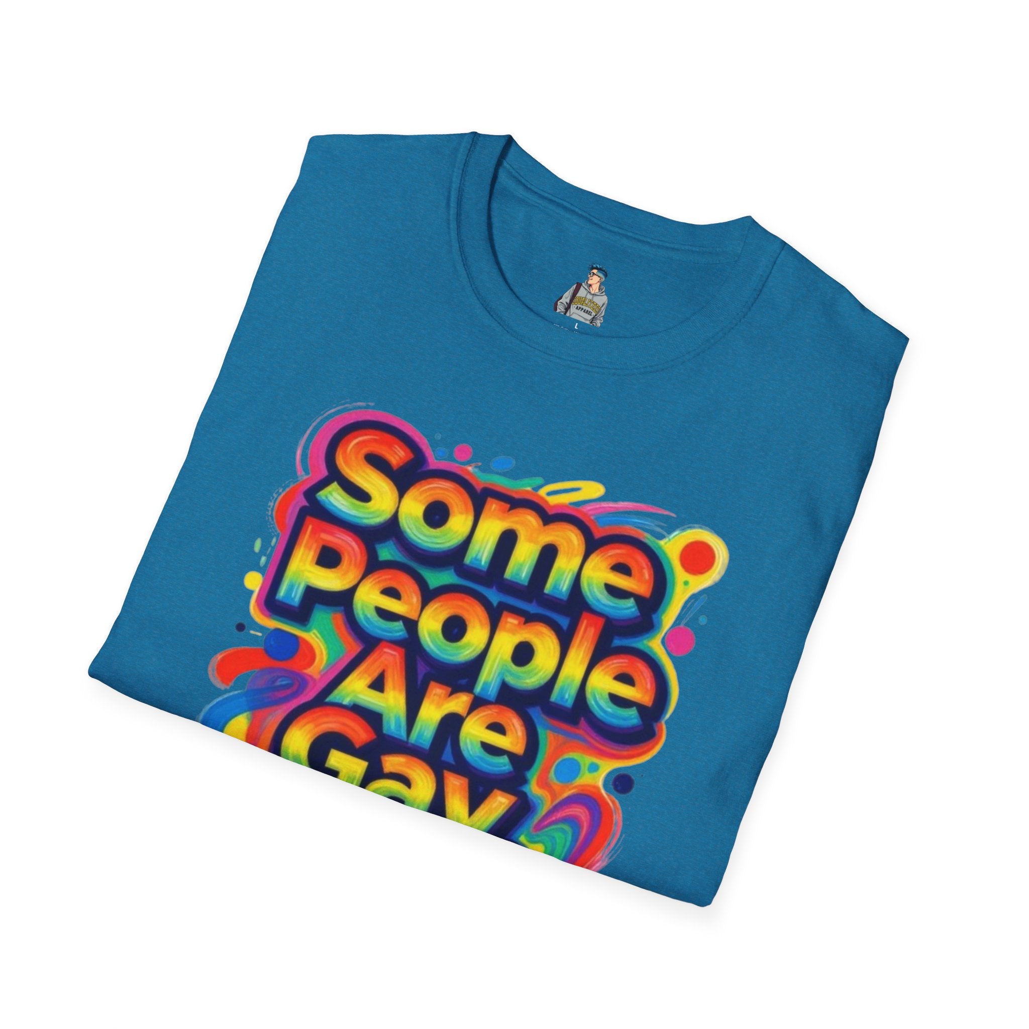 Some People Are Gay Get Over It T-Shirt — Rainbow Pride Statement Tee