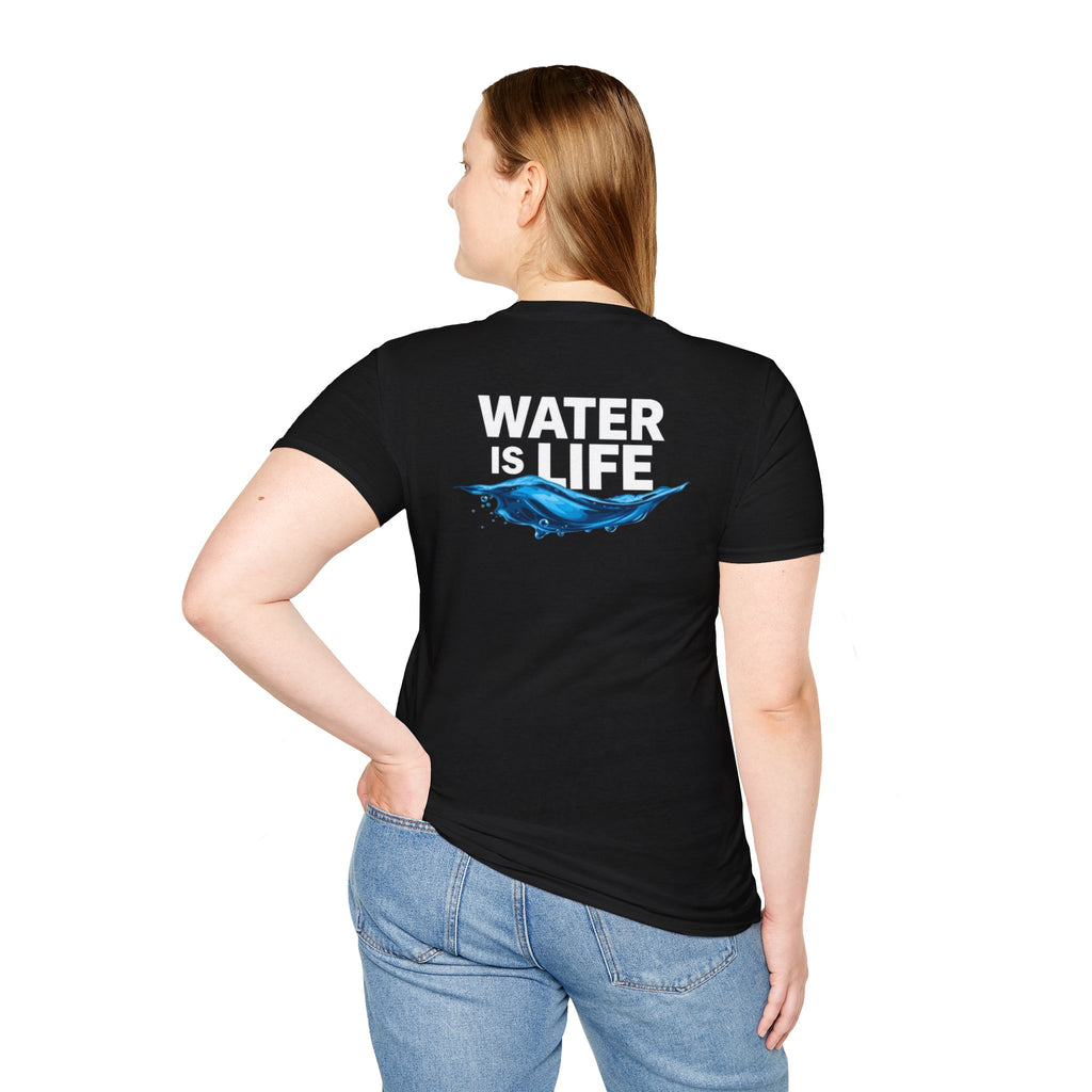 Water is Life Unisex T-Shirt | Eco-Friendly Tee for Environmentalists, Beach Lovers, Awareness Campaigns, Gifting