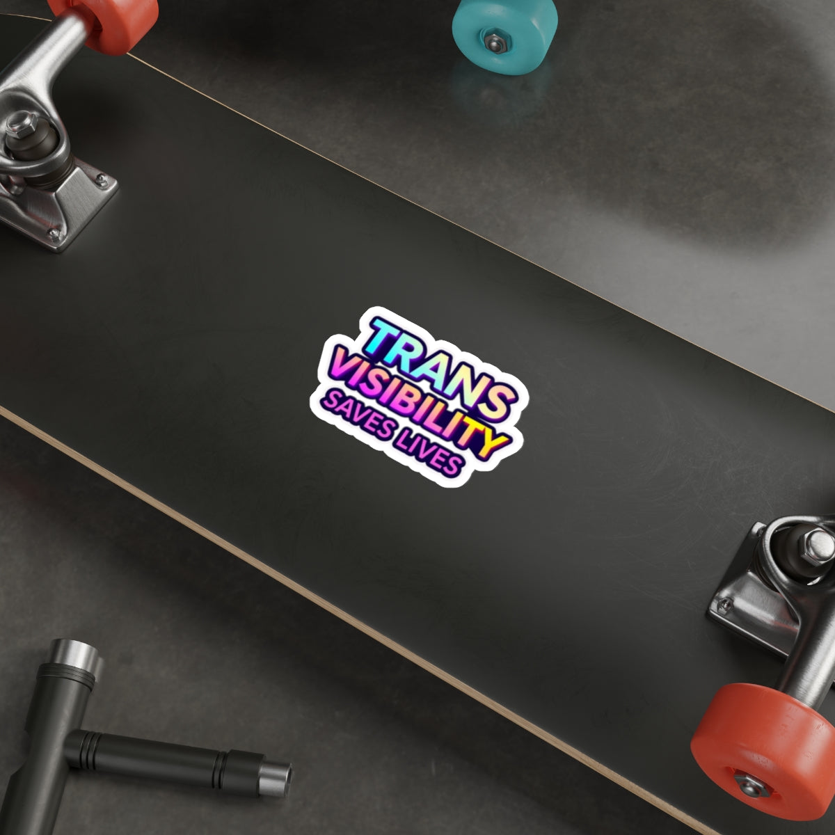 Die-Cut Stickers - TRANS VISIBILITY SAVES LIVES