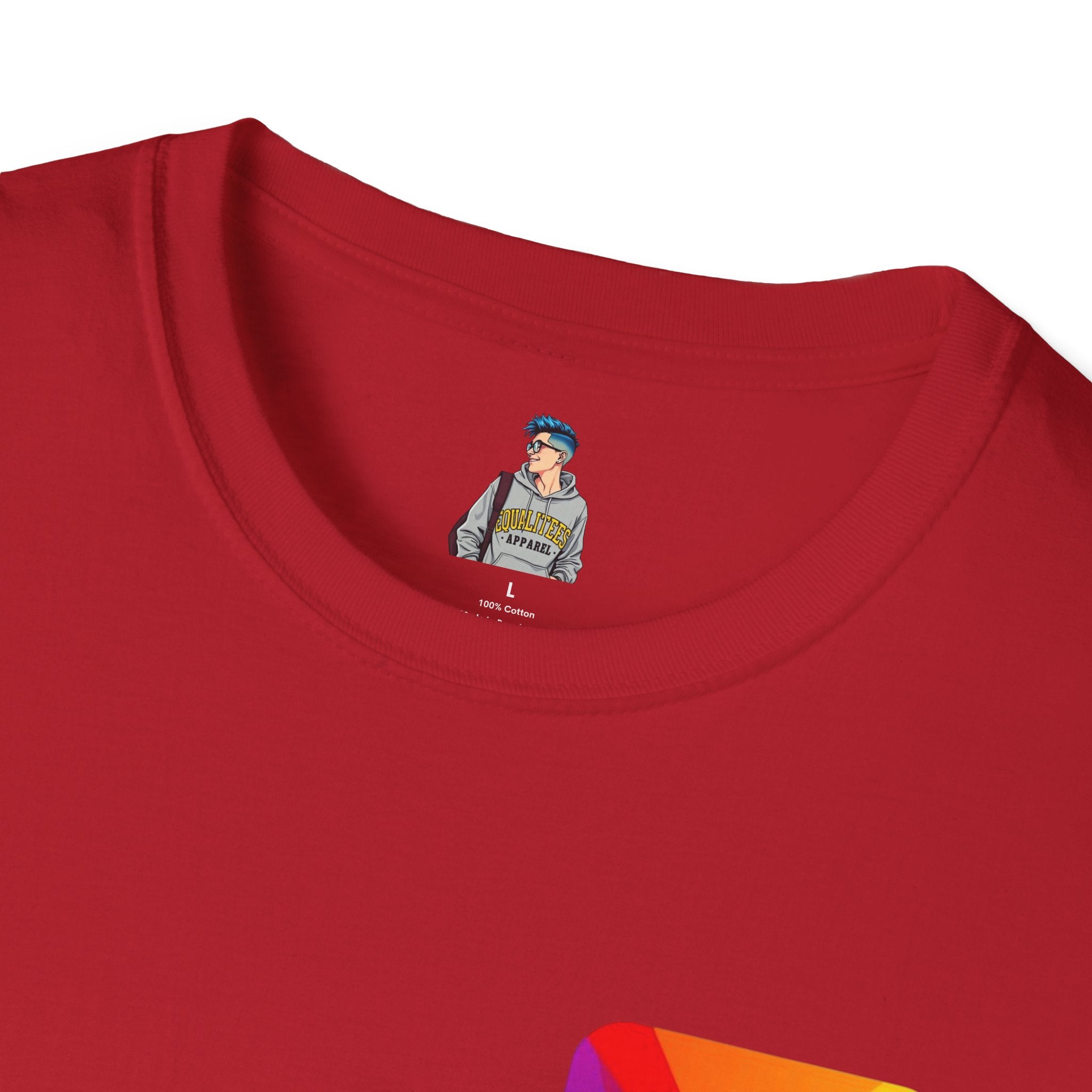 Pride-Theme Unisex Softstyle T-Shirt - "True freedom is Equality for ALL"