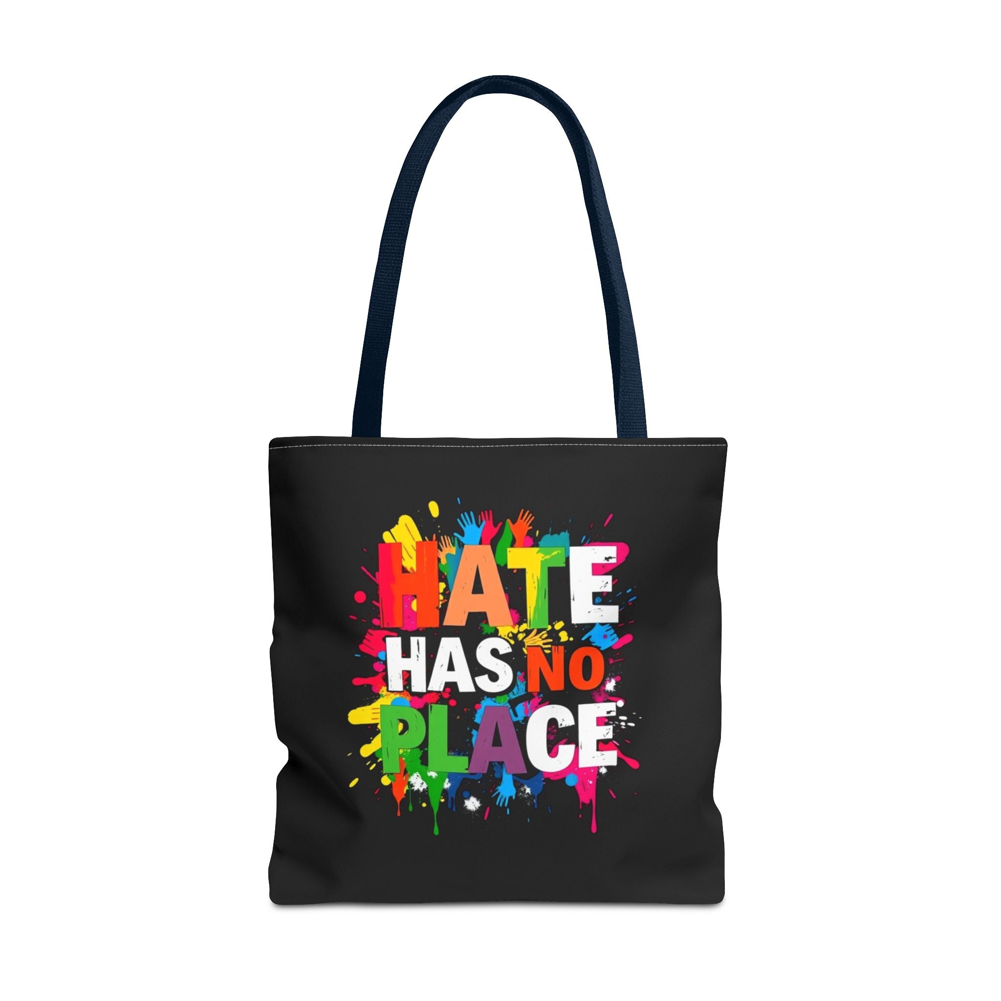 Hate Has No Place Paint Splatter Tote Bag