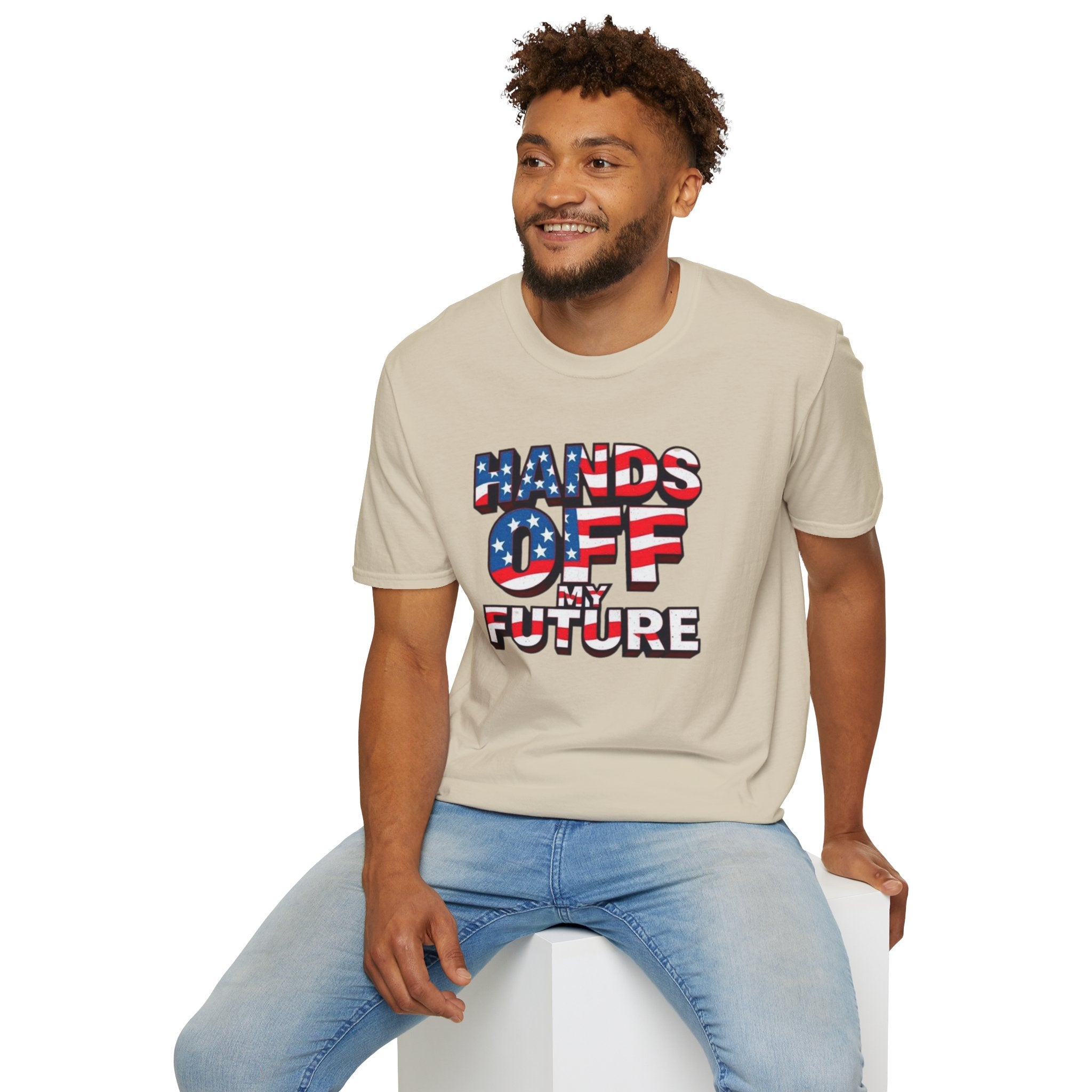Hands Off My Future Political Statement Tee
