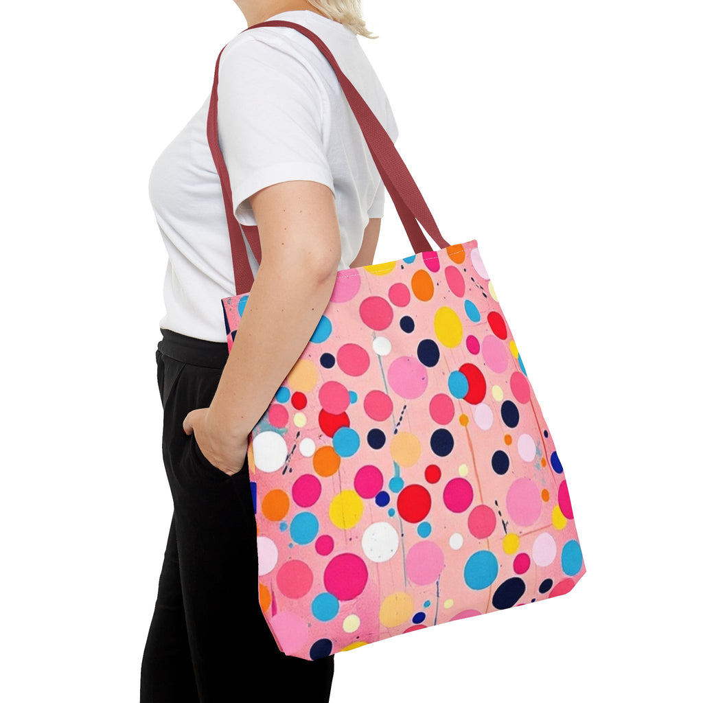 Dots and Drips over Pink Design - Tote Bag