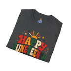 Juneteenth T-Shirt - "Happy Juneteenth" Retro Celebration Tee