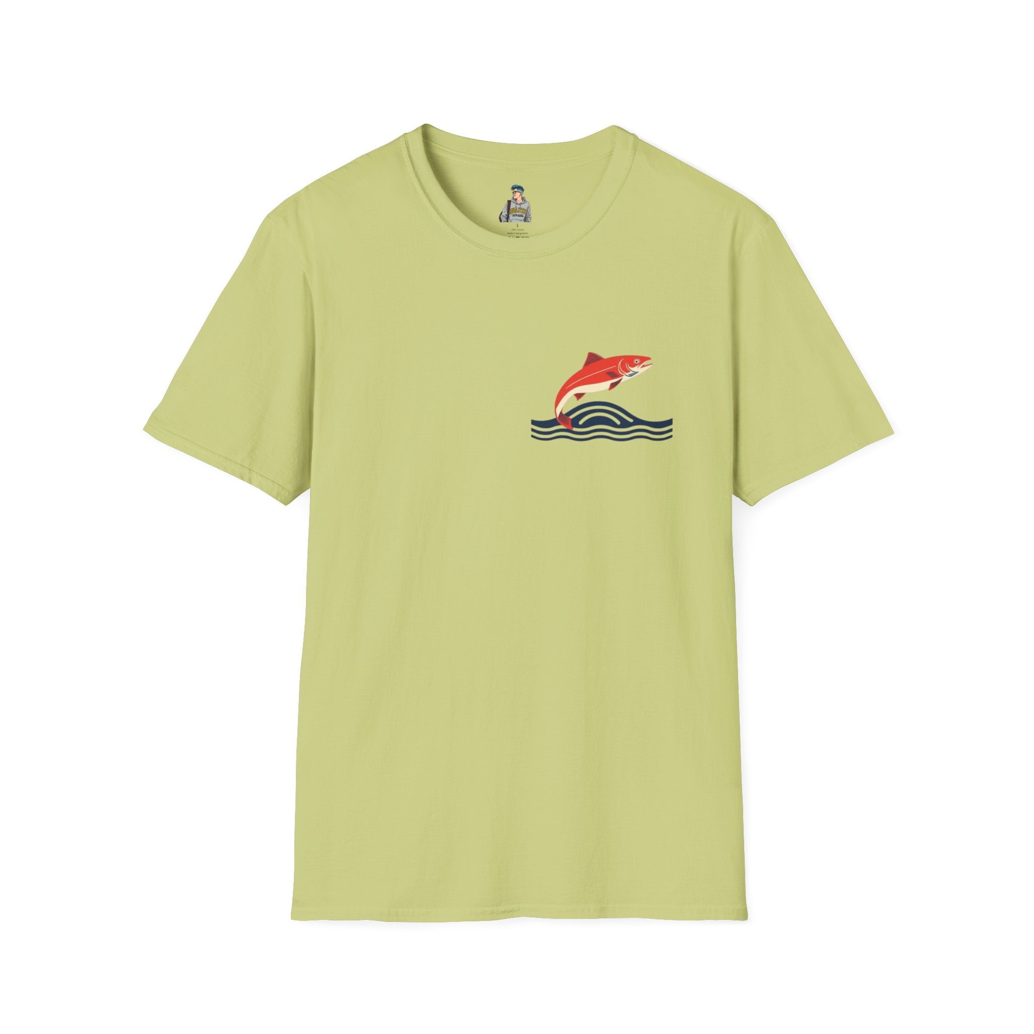 Jumping Salmon Native Pride Softstyle Unisex T-shirt