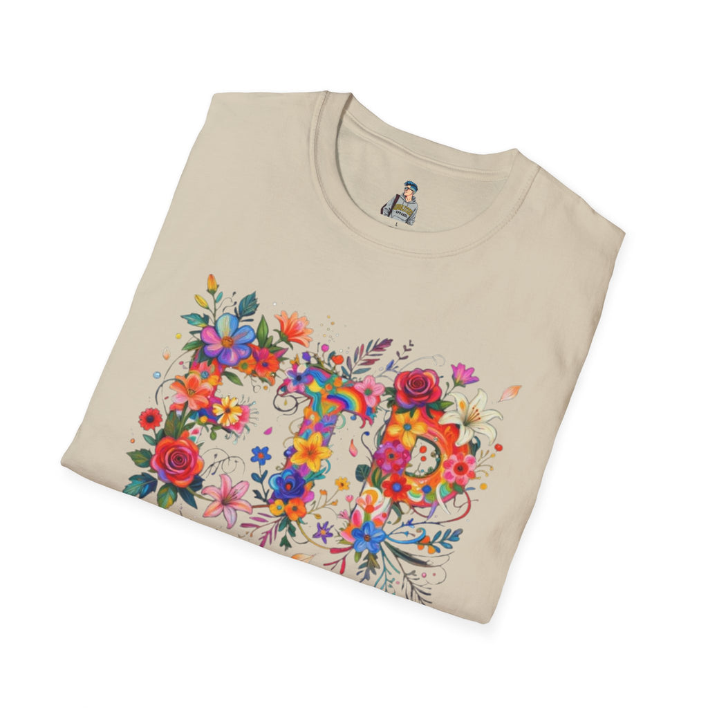 Floral 'FTP' Graphic T-Shirt
