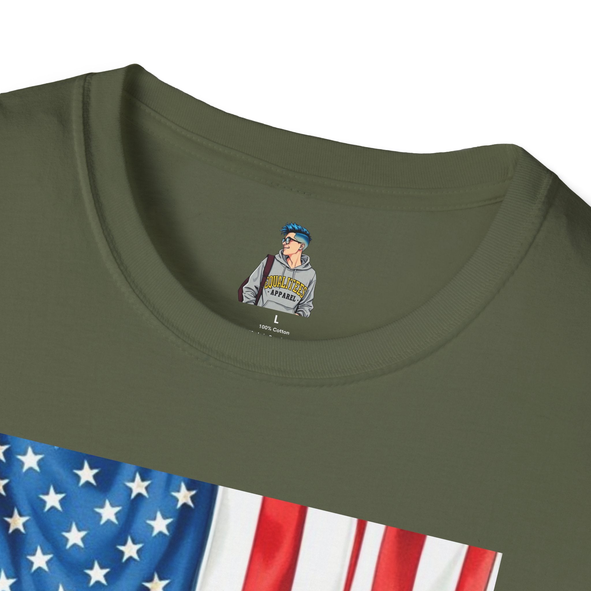 American Patriots Stand Behind Ukraine Unisex Softstyle T-Shirt