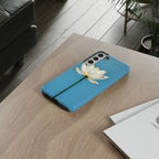 Open White Peace Lily Design Tough Case For Android & iPhone