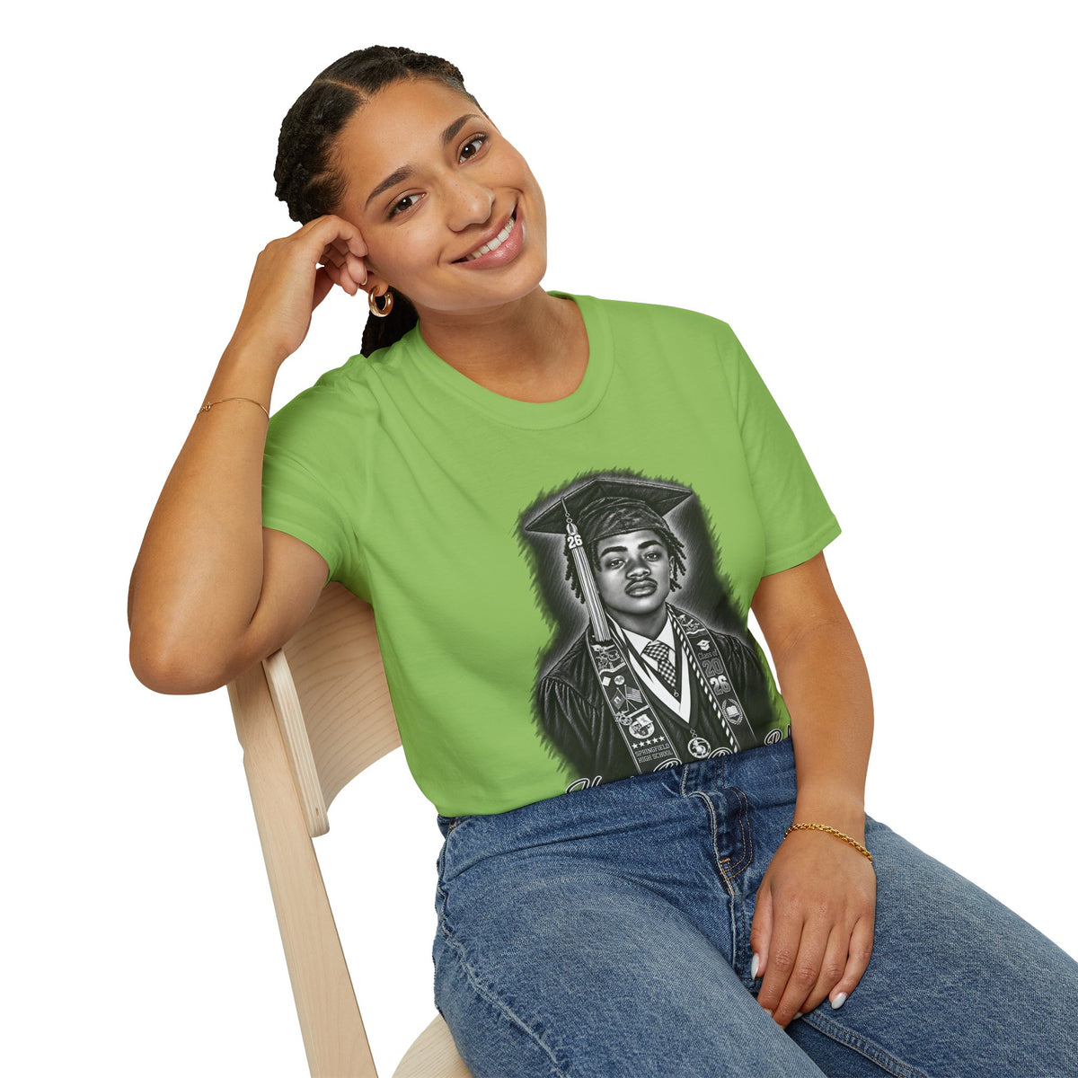 Portrait Front and Back - In Memory of Pierre Damas Bel T-Shirt