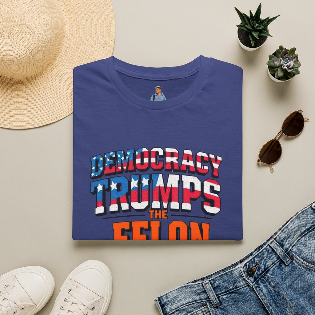 Democracy Trumps the Felon Graphic Tee