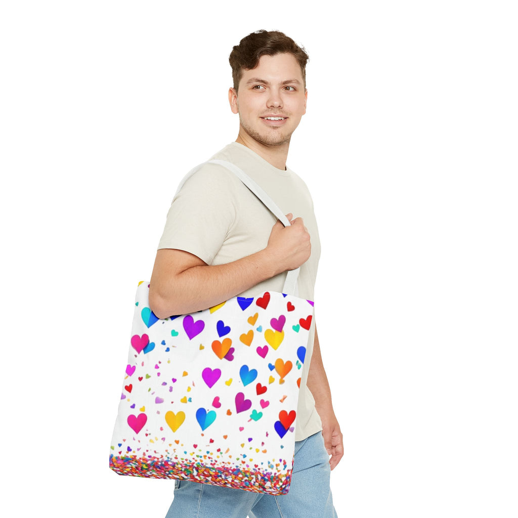 Falling Hearts Tote Bag