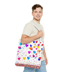 Falling Hearts Tote Bag