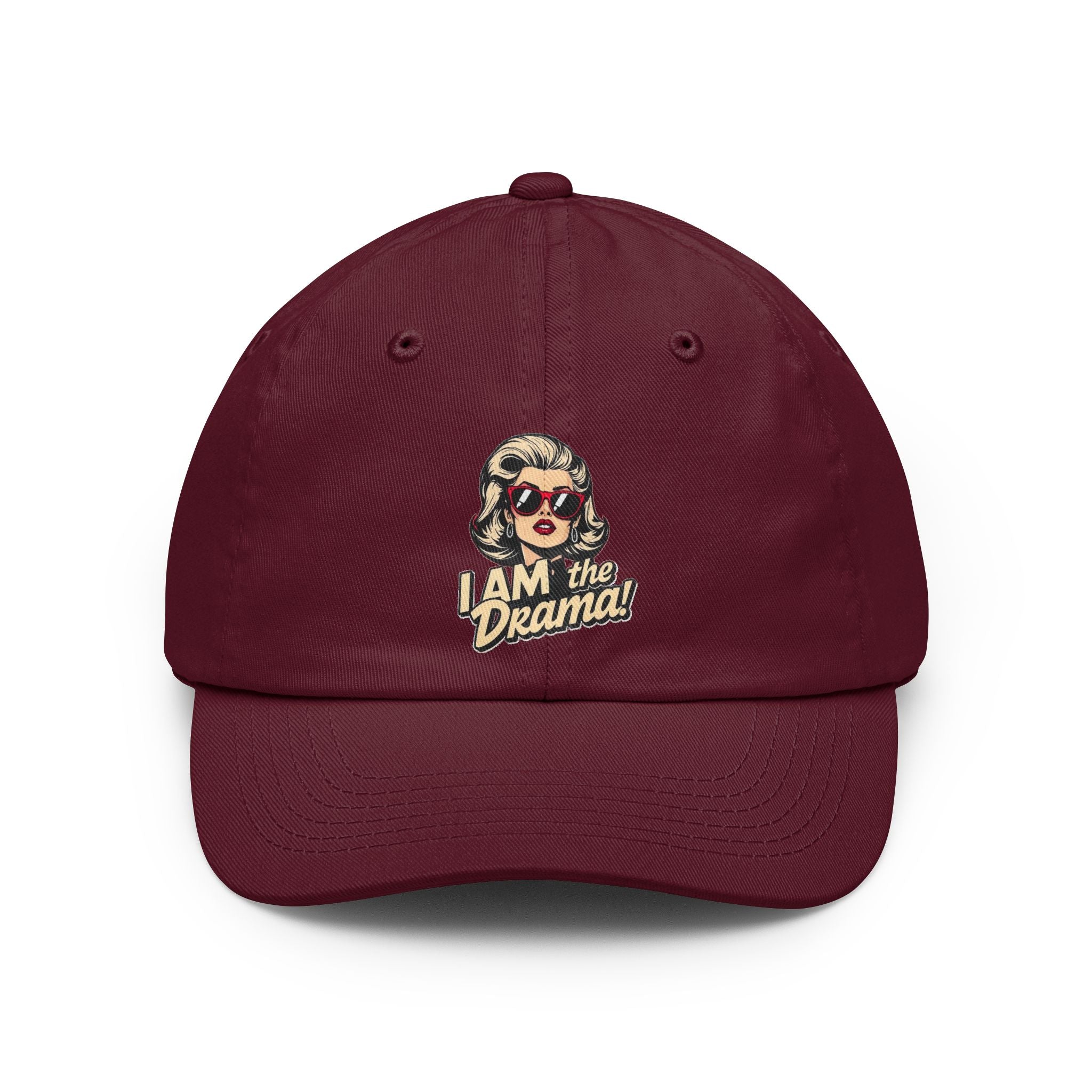 "I Am the Drama" Retro Pop Art Cap