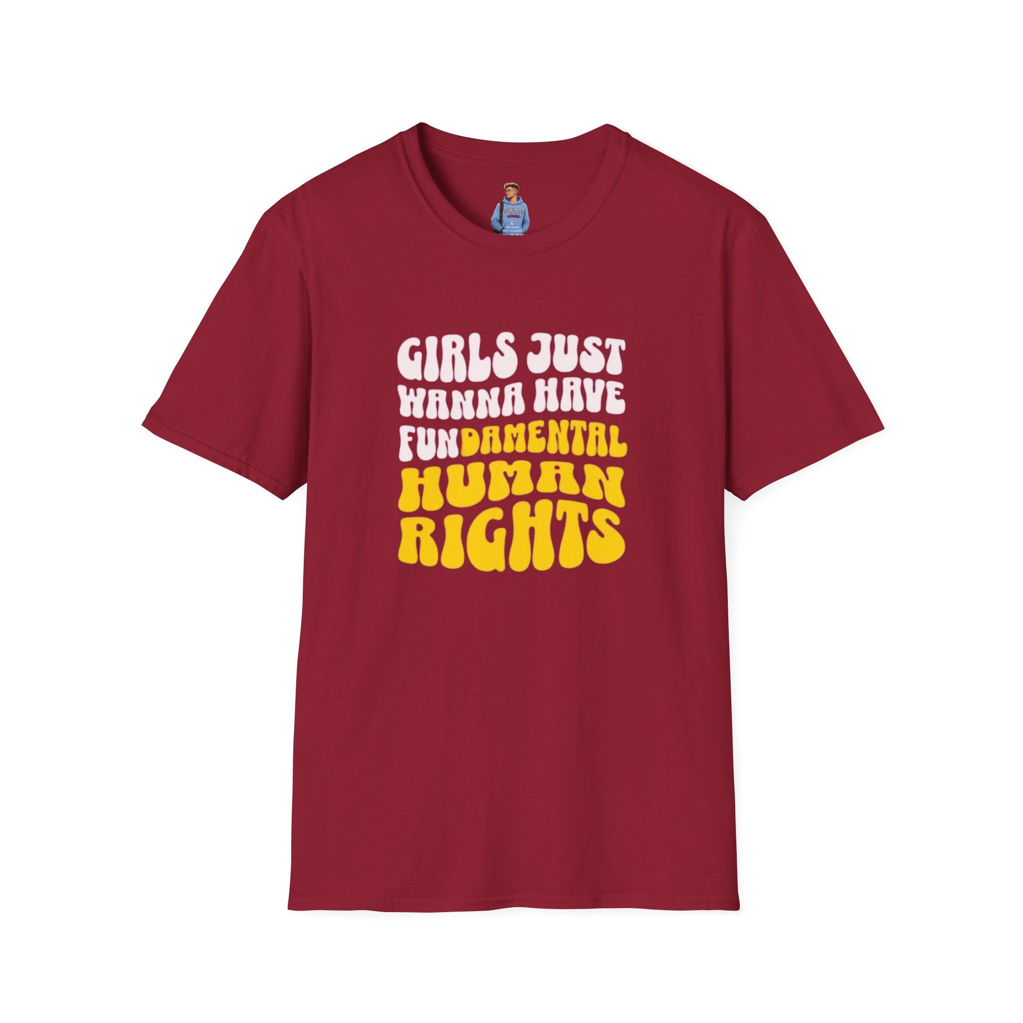 Girls Just Wanna Have Fundamental Human Rights Unisex Softstyle T-Shirt