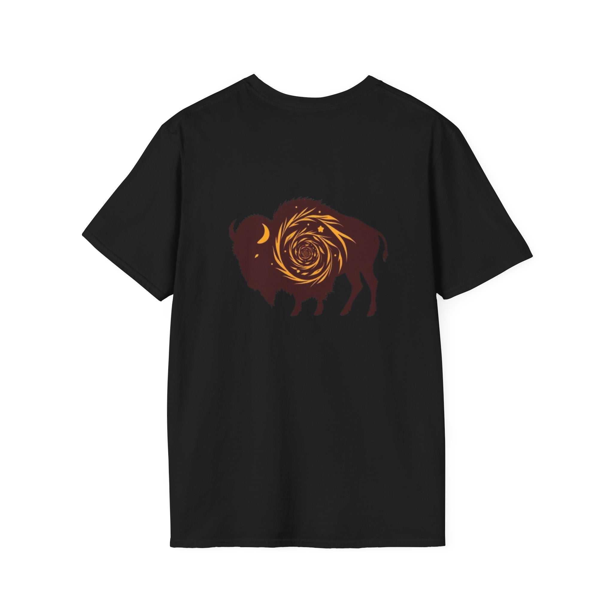 Buffalo Spiral Design Unisex Softstyle T-shirt
